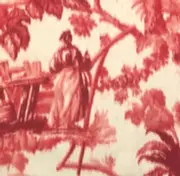 SCHUMACHER Pavillons Chinois Peony Cotton Remnant New