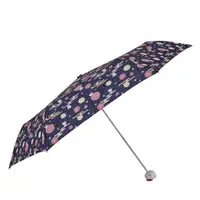 在飛比找樂天市場購物網優惠-小禮堂 Hello Kitty 抗UV頭型柄折疊雨陽傘《紫.