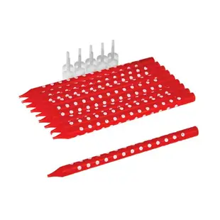 《Rex LONDON》波點生日蠟燭10入(紅) | 慶生小物 派對裝飾 造型蠟燭 蛋糕裝飾燭