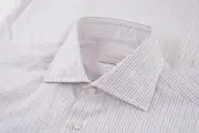 NWT Luciano Barbera Size US 39 Dress Shirt Brand New White Blue Tan Made Italy