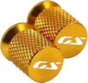 jiningxinxin Compatible with R1300GS F900GS Adv Adventure F800GS Motorcycle Tire Valve Cover Caps(B Gold)