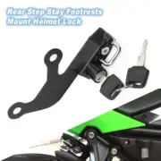 Rear Step Stay Footrests Mount Helmet Lock For KAWASAKI NINJA 650 Z650 2017-2023