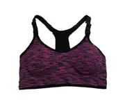 Women's Yoga Fitness Stretch Workout Top Seamless Racerback Padded Sports Bra