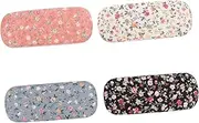 [VALICLUD] Glass Storage Case Set 4pcs Sunglass Storage Box Padded Compartments for Travel