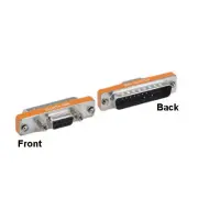 Kentek Mini DB25 Male to DB9 Female Adapter Gender Changer AT Modem RS-232