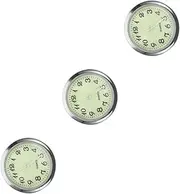 ULTECHNOVO 3pcs Car Clock Time Clock Dashcams for Cars Car Stuff Dashboard Clock Small Auto Mini Clock Small Clock Car Dash Clock Stick on Clock Tiny Clock Automotive Clock Auto Clock Glass