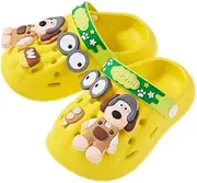 [DYZANOROKY] 150-200 Clog, Boys, Girls, Kids, Baby, Sandals, Slippers, Mule, Beach Shoes, Cute, Dog Pattern, For Summer, Anti-Slip, Breathable, Lightweight, Waterproof, Travel, School, Kindergarten