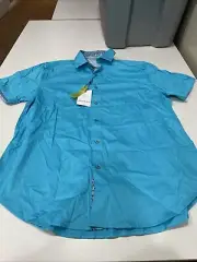 ROBERT GRAHAM Mercari Woven Shirt Aqua L