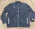 NWT Adidas Men's Utility Jacket Full Zip Sport Climalite Gray 6711A 2XL