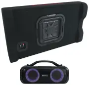 Kicker 49L7TDF82 L7TDF 8" 350w L7T Subwoofer+Shallow Sub Box+Home Party Speaker