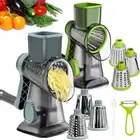 Vegetable Fruit Slicer Cutter Shredder Home Food Manual Rotary Grater Chopper