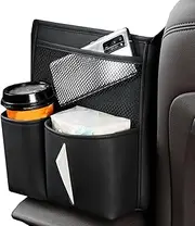 Car Storage Organizer | Car Seat Storage Organizer,Multifunctional Foldable Compact Portable Tray for Travel Vehicle Interior Middle Seat Trip Grocery