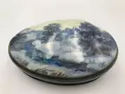 Beautiful Lacquer Box "Winter Landscape" , Hand Painted, Papier Mache, Jewelry