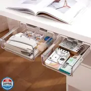 2 Pack Under Desk Storage Drawers Slide Out-Drill-On or Self-Adhesive,Largean