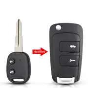 For Chevrolet Epica LOVA Spark Replacement Uncut Left Blade 2 Button Modified Folding Car Remote Key Fob Case Shell Modified key