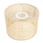 E27 Rattan Woven Lampshade Rattan Table Lamp Shade Cover for Home Decoration