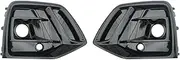 1 Pair Car Glossy Black Bumper Fog Light Cover Bezel Racing Grille With ACC Hole Compatible For Audi Q5 2021 2022