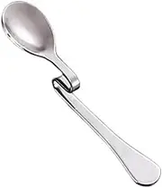 Tea Spoon Dessert Spoons 5PCS Creative Stainless Steel S-Shaped Cup Spoon Restaurant Hotel Curved Handle Coffee Milk Tea Stirring B-Small