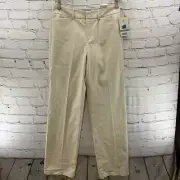 Dockers Metro Pants Womens Sz 4 Khaki Beige NWT Slacks
