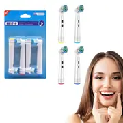 4pcs Replacements Electric Toothbrush Heads Compatible with Oral B-Style 1