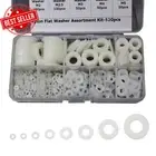 Nylon Washers, 520Pcs White Nylon Flat Washers Assortment Kit for M2 M2.5 M3 M4