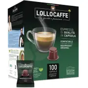 Coffee Capsules Lollo Blend Black Compatible With Machines Nespresso Systems