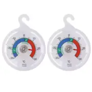 Twin Pack Fridge Thermometer Dial Refrigerator Thermometer