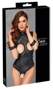 BODYSUIT PLASER OPEN CUP AND CROTCH GERMANY BLACK, SMALL MEDIUM, LARGE ,X-LARGE