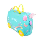 Trunki Una Unicorn - Ride on Suitcase / Carry-on Bag - Light Blue