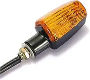 Turn Signal Indicator 2pcs Universal Motorcycle Plastic Turn Signal Indicator Light DC 12V Amber Lens