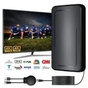 TV Antenna Indoor, 2024 Digital TV Antenna for Local Channels, Amplified HDTV...