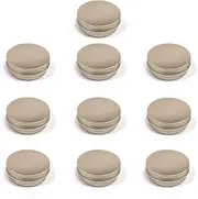 10 Pack Metal Empty Tins Aluminum Round Cosmetic Containers with Screw Lid Lip Balm Tin Cans for Storage Travel Tin Jars 68x35mm (Gold)