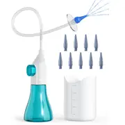Ear Wax Removal Kit Ear Cleaner Manual Ear Irrigation Flushing System-Green