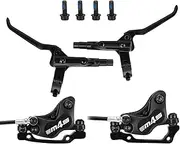 Mountain Bike Hydraulic Brakes - Heavy Duty Aluminum Alloy Brakes for Bicycle,High Strength Replacement Parts for Biking Cycling Touring Workout Travel