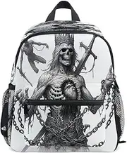 [Joisal] Female Warriors against Beasts Kid Backpack Girl with Chest Strap Dance Backpack, Toddler Boy Backpack for 3 Year Old