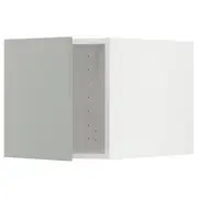 METOD top cabinet, white/Havstorp light grey, 40x60x40 cm