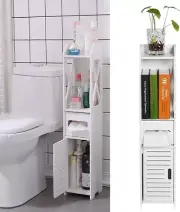 Toilet Roll Holder Toilet Paper Roll Holder with Slim Shelf Over Toilet Storage