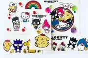 Hello Kitty Sanrio Stickers Vinyl Decal Gem Strawberry Scratch n Sniff Scent LTD