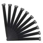 10 Pack 1x24 Inch Hook and Loop Nylon Cable Securing Straps Cords Organizer