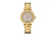 36mm Covent Garden Crystal & Gold Womens Watch With White Dial By VERSACE