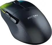 ROCCAT Kone Pro Air Gaming PC Wireless Mouse, Bluetooth Ergonomic Performance Computer Mouse with 19K DPI Optical Sensor, AIMO RGB Lighting & Aluminium Scroll Wheel - Black