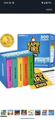 QUOKKA Kids Conversation Cards Game - Break The Ice Game for Kids and Families -