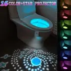 4PCS 16 Colors Body Sensing Automatic LED Motion Sensor Toilet Bowl Night Light