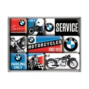 9pc Nostalgic Art Magnet Set BMW Classic Motorcycles Fridge Home/Kitchen Display