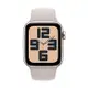 Apple Watch SE(2023) GPS版 44mm(M/L)星光色鋁金屬錶殼配星光色運動錶帶(MRE53TA/A)