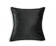 Velvet European Pillowcase Black