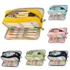 Pencil Case School Child Pen Box Bag Big Capacity with 3 Compartment Stationery