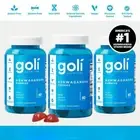 3 Pcs Goli Nutrition Ashwagandha Gummies Mixed Berry 60 Count Gummies-USA