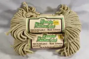 3 Skeins Braided Persian Macrame Cord Beige 3.5 MM 50 Yards Maxwell NEW Vintage