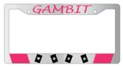Gambit Chrome License Plate Frame Marvel